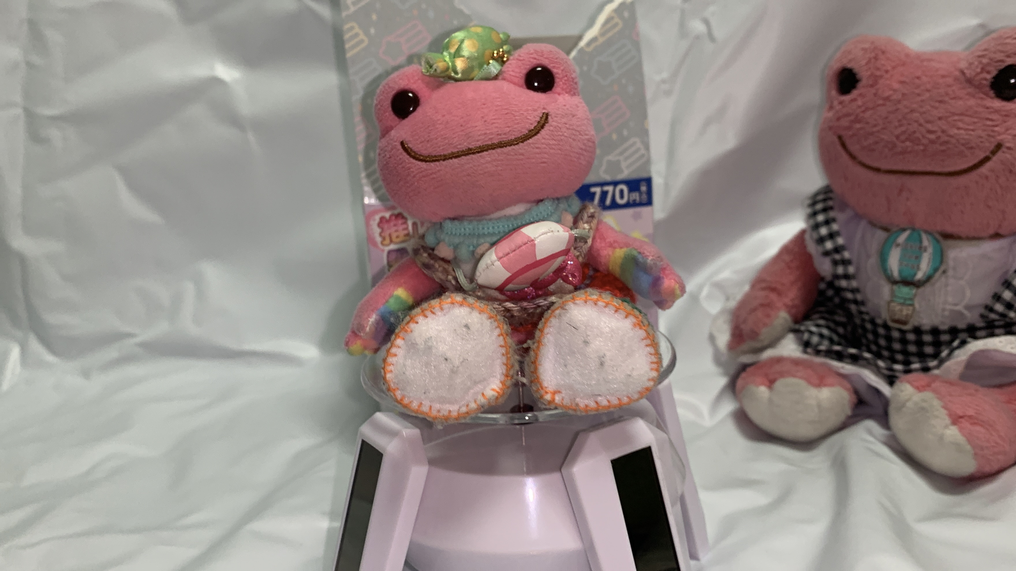 さくらちゃん(ポケピク)が回転高台に乗っている