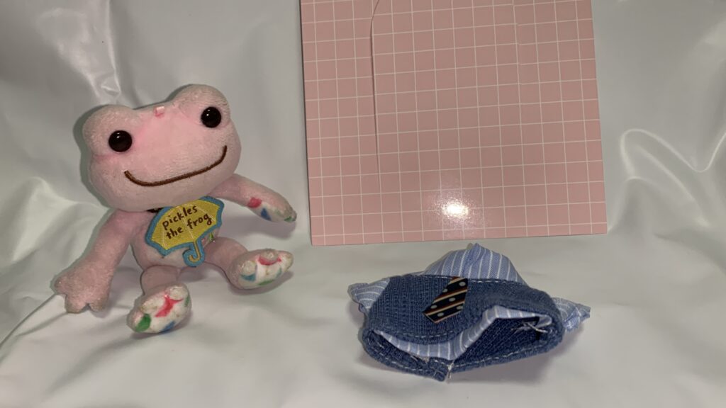 ネクタイシャツ かえるのピクルス マスコット 着用確認 サンキューマート