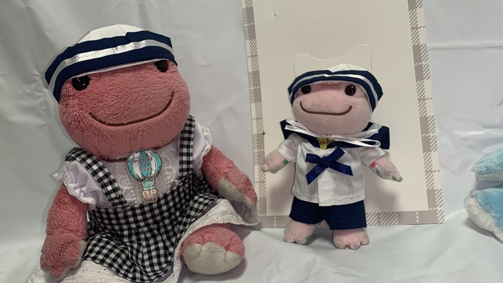 推しぬい服セーラーM ビーンドール かえるのピクルス マリンコーデ 帽子着用