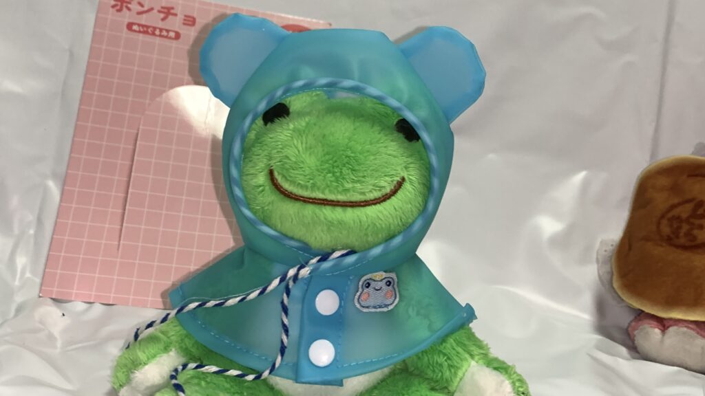 ポンチョ ポケットピクルス インナーなし 着用 横向き サンキューマート