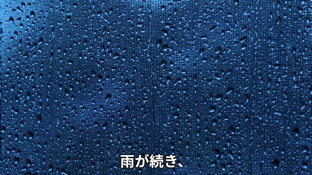 梅雨の様子 雨 曇り 湿度 洗濯物が乾かない 日本の季節