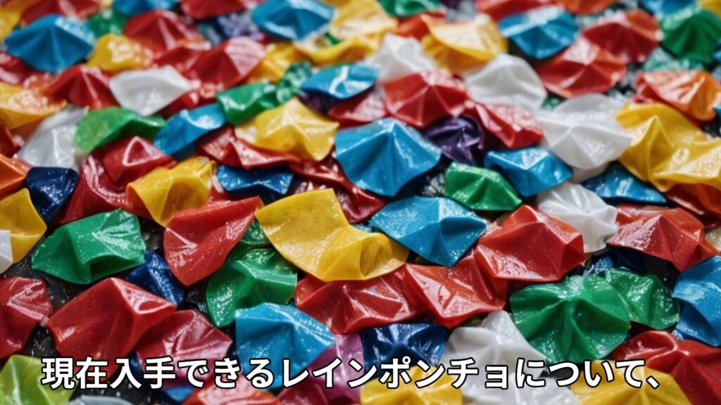 梅雨におけるレインポンチョ研究 現在入手できる商品の調査