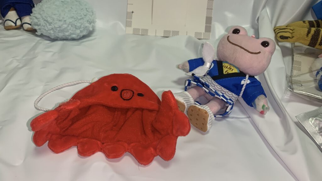 タコかぶりもの Sのマジックテープ固定部分