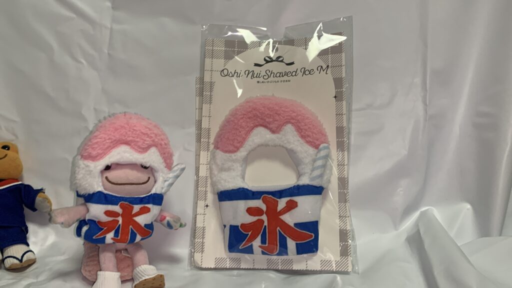 3COINS 推しぬいかぶりもの かき氷:Mの商品パッケージ