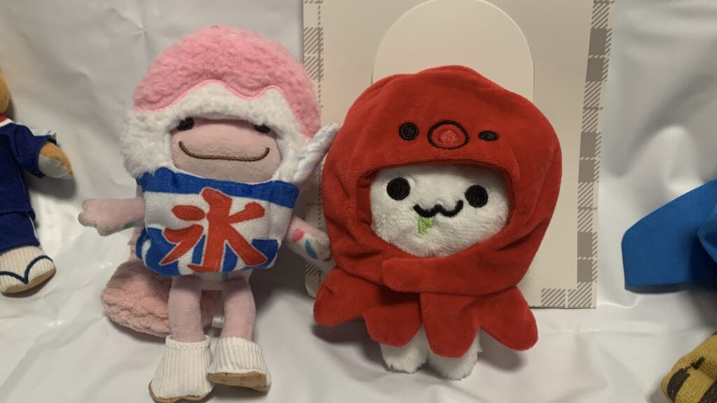 かえるのピクルスとにゃーちゃ、がタコかぶりもので共演したまとめ写真