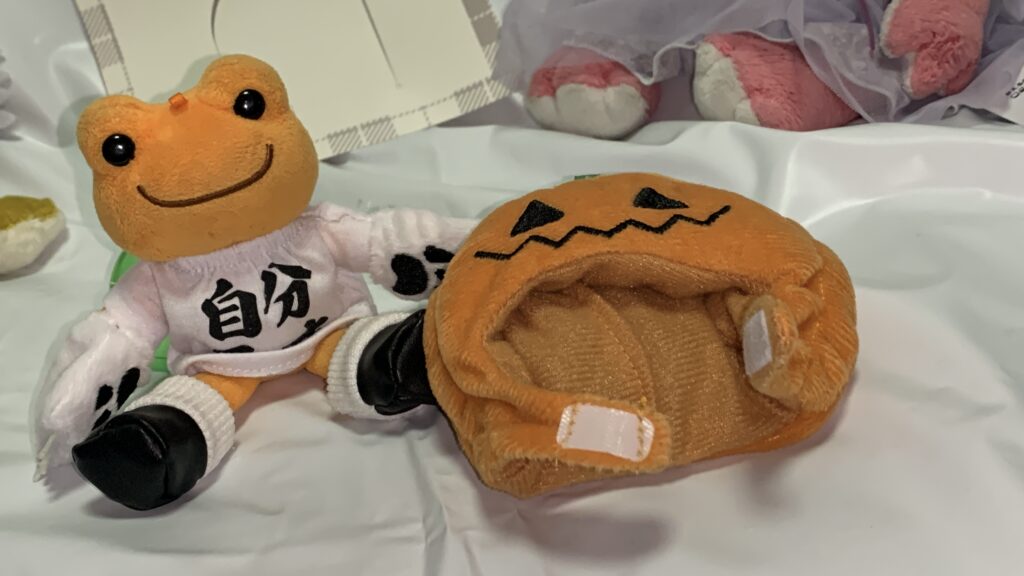かぼちゃかぶりもの:Sのマジックテープ留め
