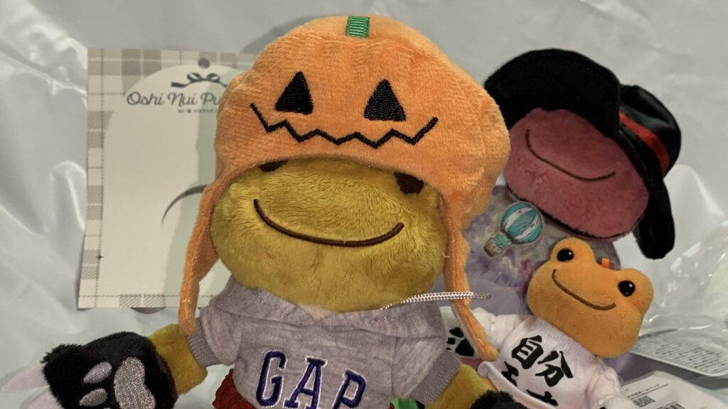 かぼちゃかぶりもの：Sのマジックテープが締まらないポケットピクルスのマーちゃん